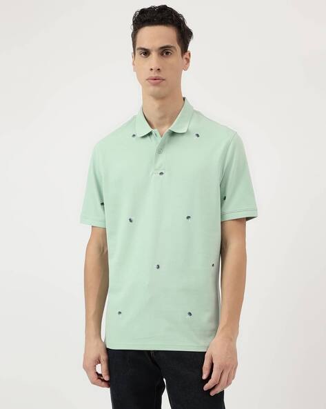 Marks & Spencer Men Embroidered Regular Fit Polo T-Shirt