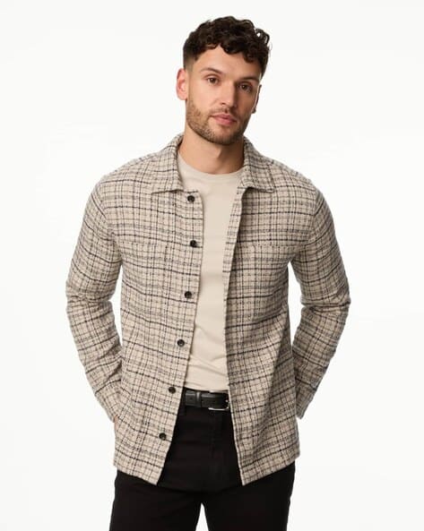Buy Ecru Shirts for Men by Marks Spencer Online