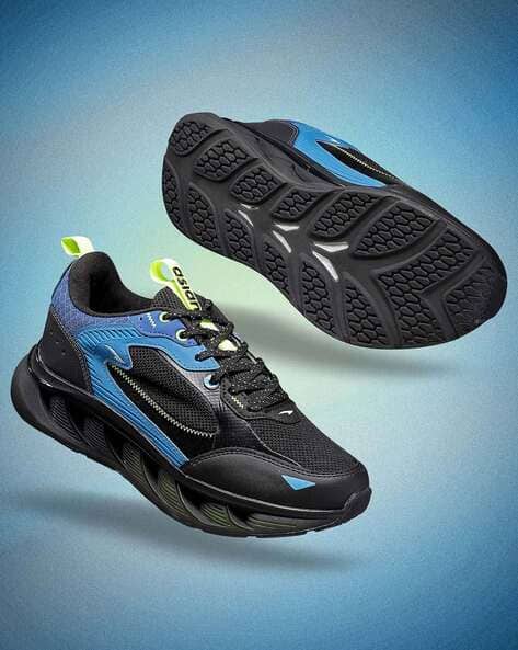 Men Lace-Fastening Sports Shoes with Flat Heels