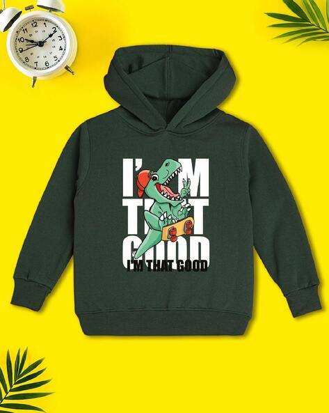 Boys Graphic Print Hooded Sweatshirt