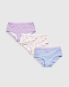 mothercare Girls Pack of 3 Floral Print Hipster Briefs-picture-27