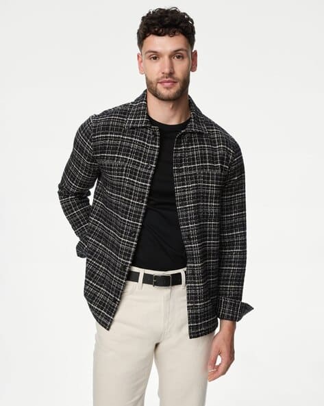 Buy Black Shirts for Men by Marks Spencer Online