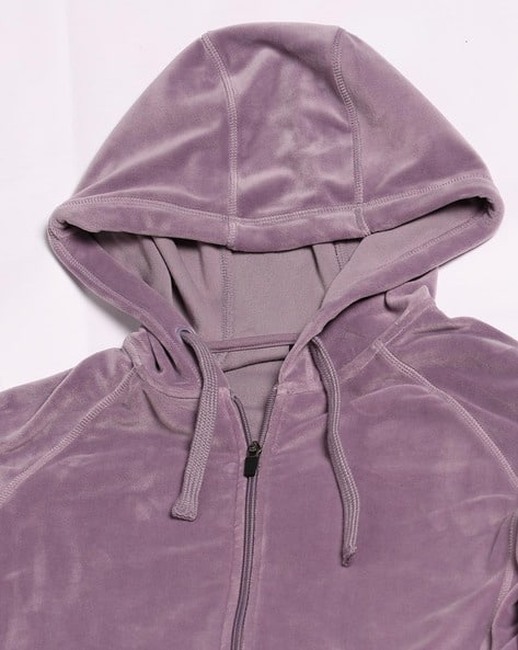 Ajio Team Spirit Sweatshirt Women Regular Fit Zip-Front Hoodie