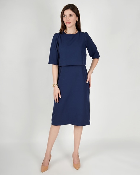 Buy Blue Dresses for Women by Exude Online Ajio