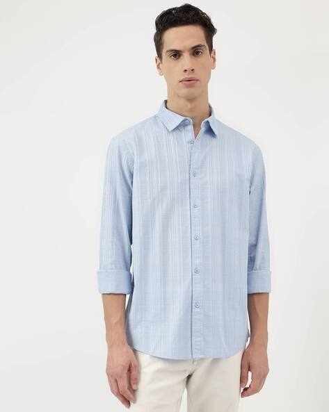 Marks & Spencer Men Striped Relaxed Fit Shirt