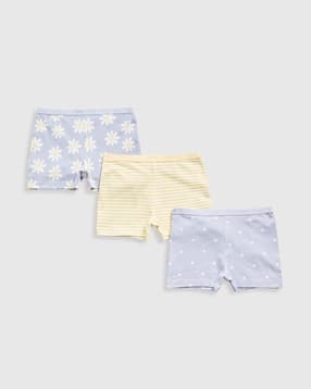 mothercare Girls Pack of 3 Daisy Short Briefs-picture-38
