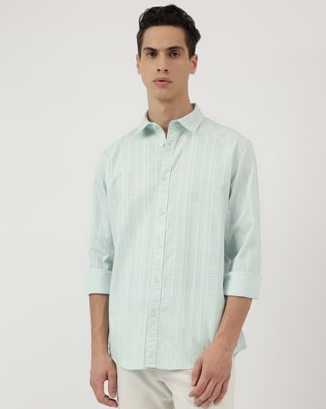 Marks & Spencer Relaxed Fit Pure Cotton Spread Collar Shirt