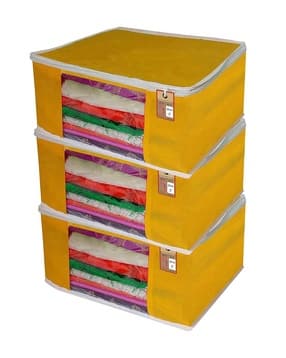 atorakushon Set Of 3 Saree Organiser Bags-picture-37