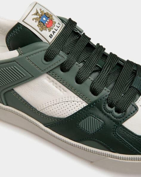 Buy Bally Ronnie-Ch Raise Sneakers | Green Color Men | AJIO LUXE