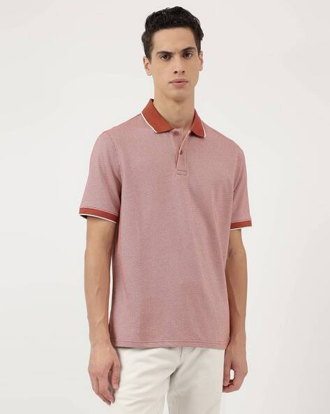 Marks & Spencer Men Structure Regular Fit Polo T-Shirt