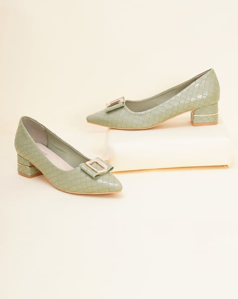 Buy Green Heeled Shoes for Women by SHERRIF Online