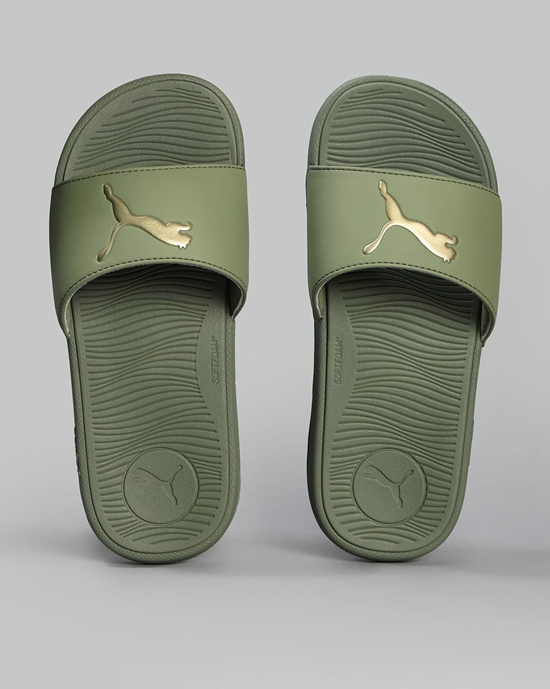Puma Sandal Olive Green Puma Slides Women Cool Cat Sports Slides
