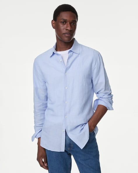 Buy Blue Shirts for Men by Marks Spencer Online