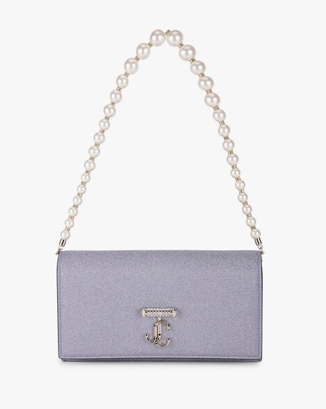 Buy Jimmy Choo Avenue Travel Wallet with Chain | Purple Color