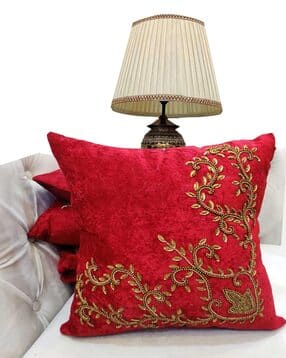 good vibes Set of 5 Beaded Square Cushion Covers 16"x16"-picture-21