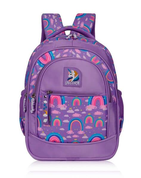 Girls Unicorn Printed School Backpack -25L