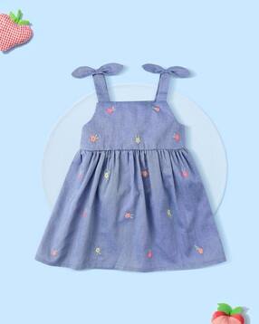 nauti nati Girls Printed A-Line Dress-picture-35