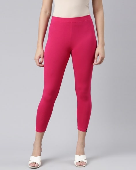 Pink cropped leggings best sale