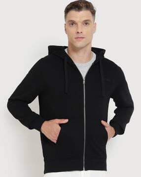 guess Regular Fit Zip-Front Hooded Sweatshirt-picture-11