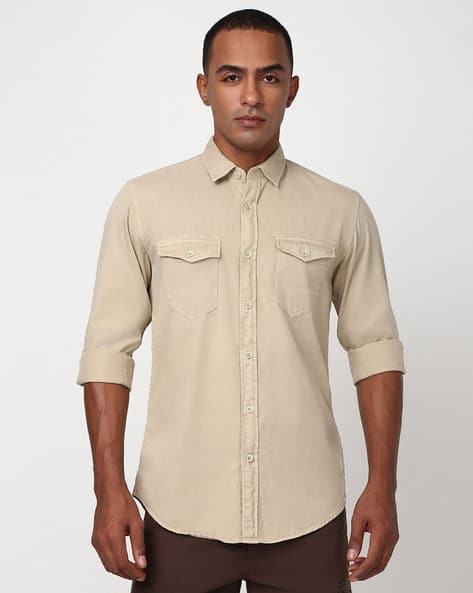 Buy Beige Shirts for Men by Peter England Online