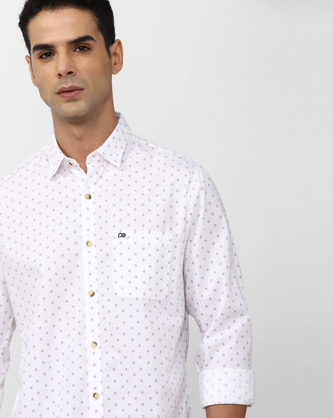 PE CASUAL FGSHIRT PCSFSSLFG15, WHITE, 42
