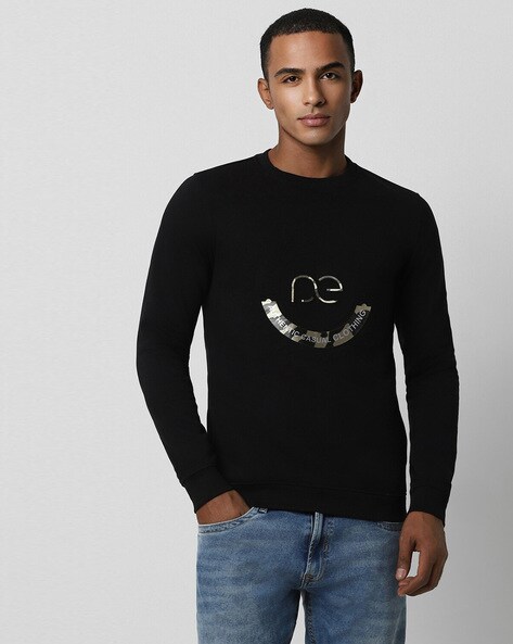 Peter england sweatshirt black best sale