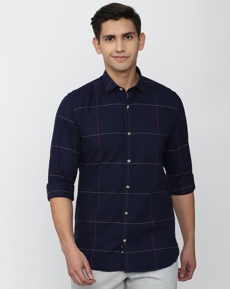 Buy Navy Blue Shirts for Men by PETER ENGLAND CASUALS Online