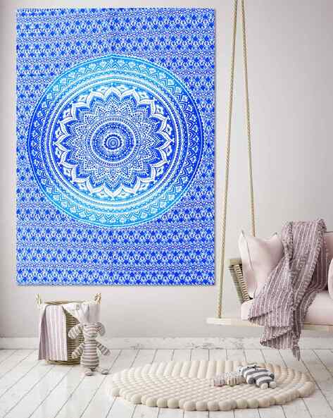 Mandala Print Cotton Wall Hanging Tapestry Poster