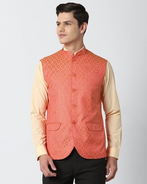 Buy Orange 3 Piece Ethnic Suit for Men by PETER ENGLAND Online Ajio