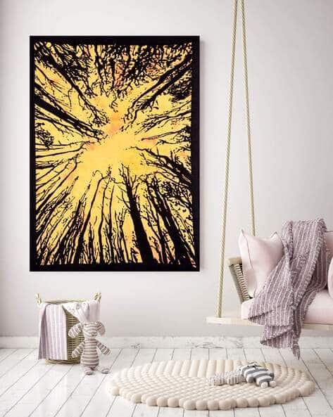 Buy Yellow Wall Table Decor for Home Kitchen by Handicraft