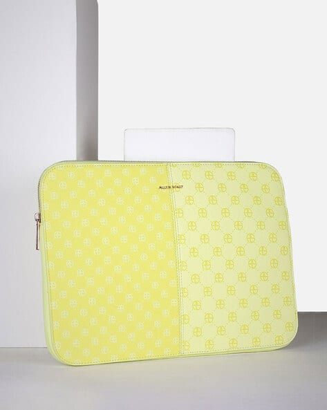 ALLEN SOLLY Women Printed Laptop Bag with Stitched Detail