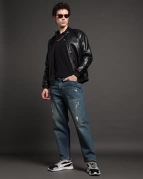pepe jeans Men Lightly Washed Distressed Loose Fit Jeans-picture-33
