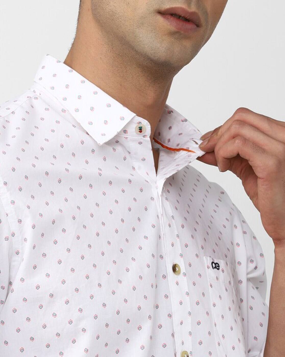 PE CASUAL FGSHIRT PCSFSSLFG15, WHITE, 42