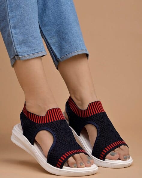 Women Open-Toe Slip-On Sandals - Main Image