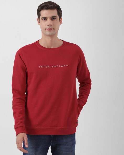 Buy Red Sweatshirt Hoodies for Men by PETER ENGLAND CASUALS Online Ajio