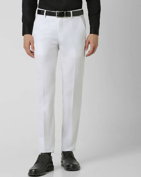 Buy White Trousers Pants for Men by PETER ENGLAND Online