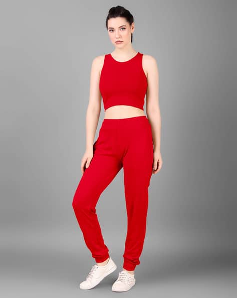 Buy Red Suit Sets for Women by Srutva Fashion Online