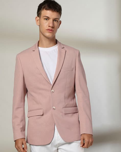 Men Single-Breasted Slim Fit Blazer