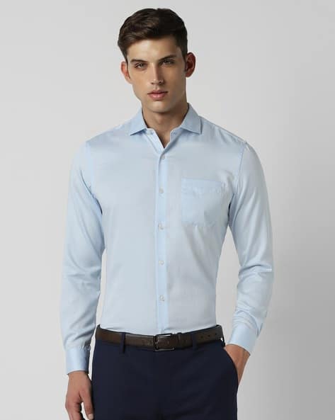 PETER ENGLAND Men Full-Sleeve Slim Fit Shirt