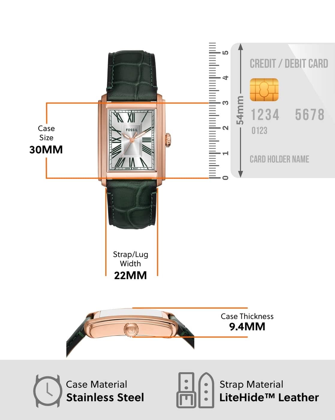 Buy FOSSIL Men Carraway Water-Resistant Analogue Watch