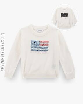 u.s. polo assn. Girls Embellished Reversible Sweatshirt-picture-23