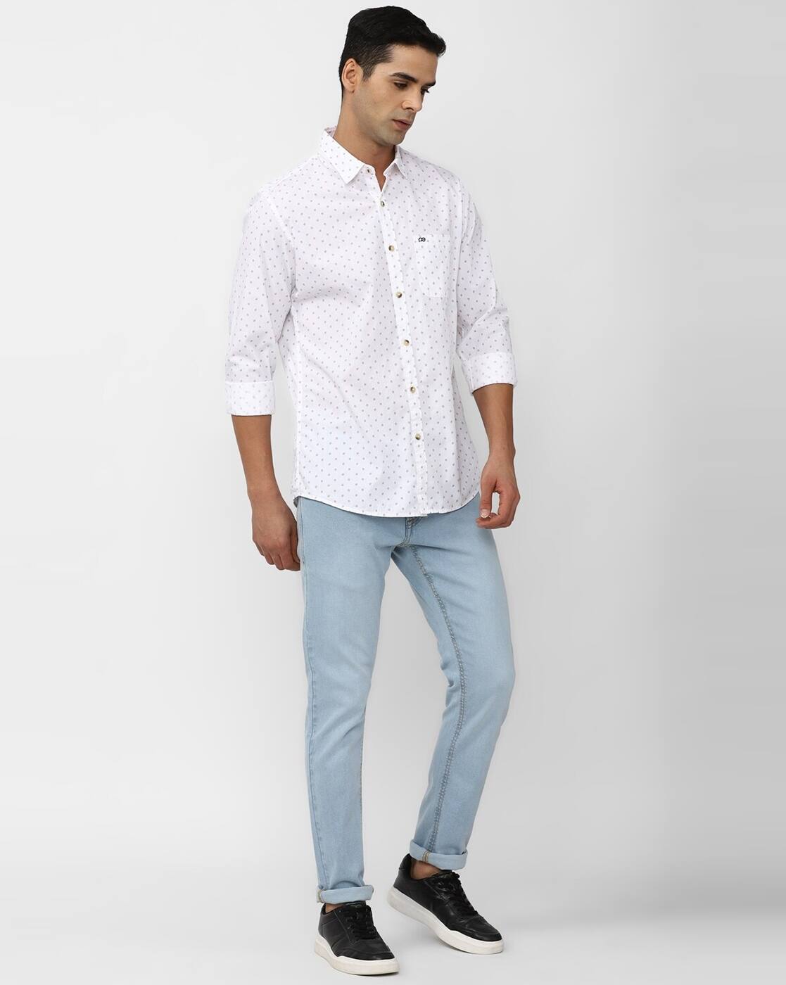 PE CASUAL FGSHIRT PCSFSSLFG15, WHITE, 42