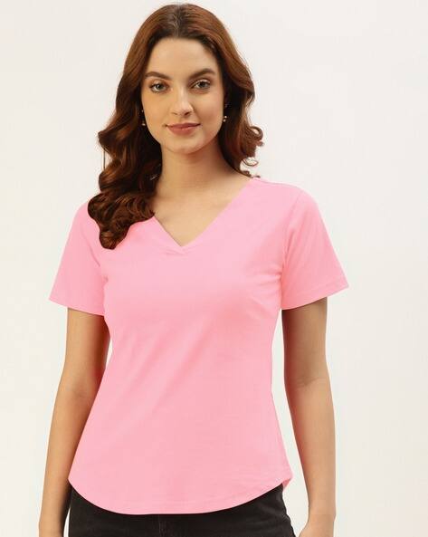 BRINNS Women Regular Fit V-Neck T-Shirt