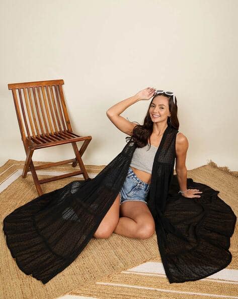 Buy Black Shrugs Jackets for Women by WINERED Online