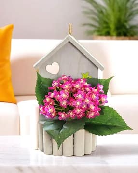umai Artificial Hydrangea Flowers with Pot-picture-18