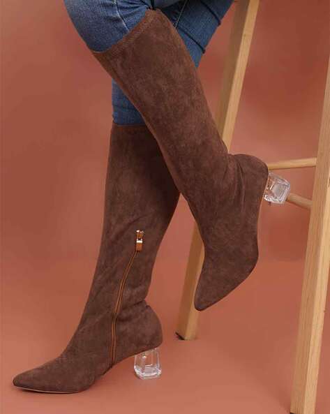 SHERRIF Mid-Calf Boots with Zip Closure