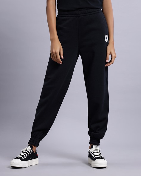 Buy Black Trousers Pants for Women by CONVERSE Online Ajio