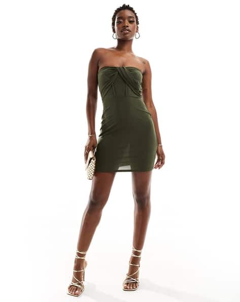 Buy Khaki Dresses for Women by ASOS DESIGN Online
