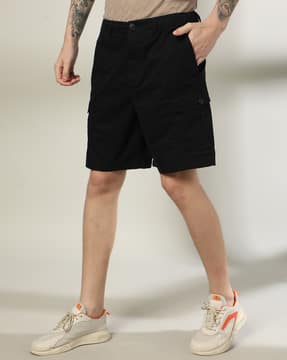 Pant Project Mens Black Camo Cargo Shorts Deverell Camo Cargo Shorts