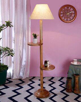 devansh Jute Conical Wooden Floor Lamp -picture-46